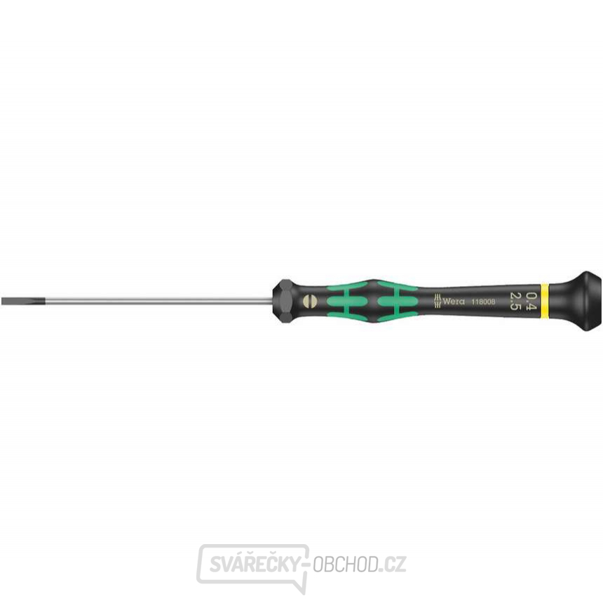 Wera 118008 Šroubovák plochý 0,4x2,5x80 mm k použití v elektronice Kraftform Micro typ 2035