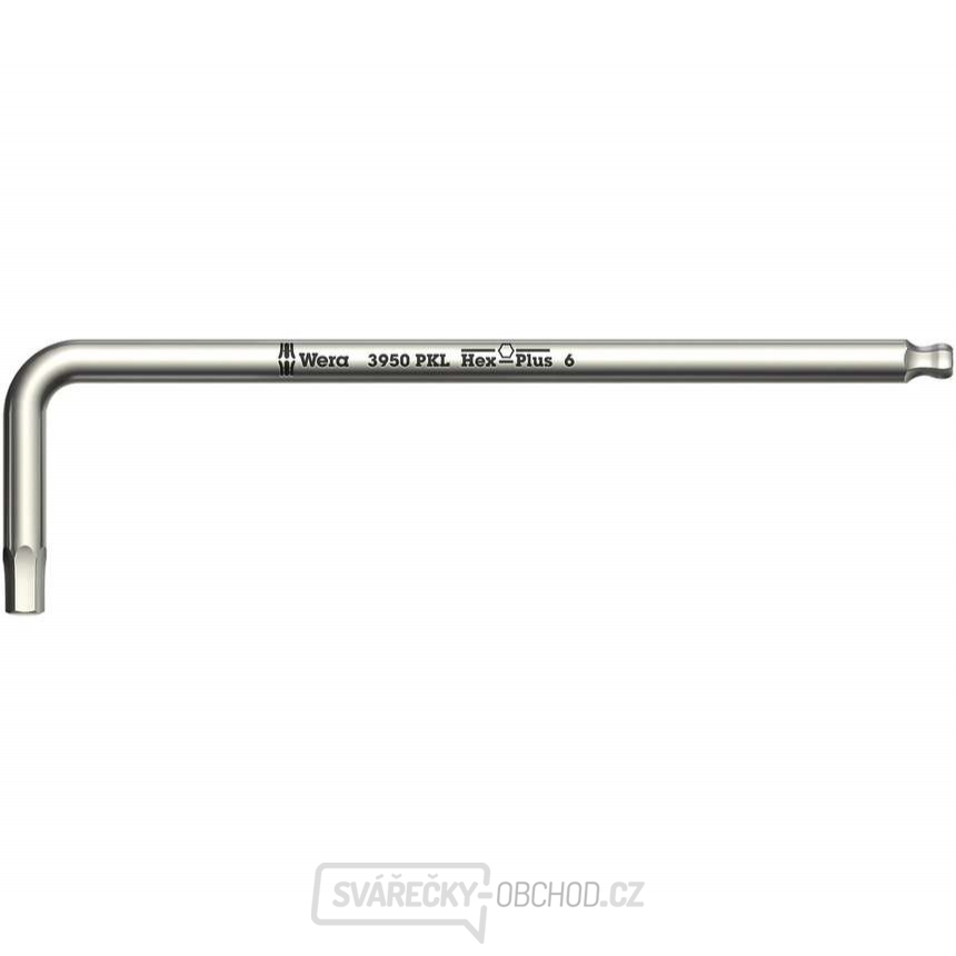 Wera 022701 Zástrčný klíč šestihranný (inbus) 2 mm 3950 PKL, nerezová ocel