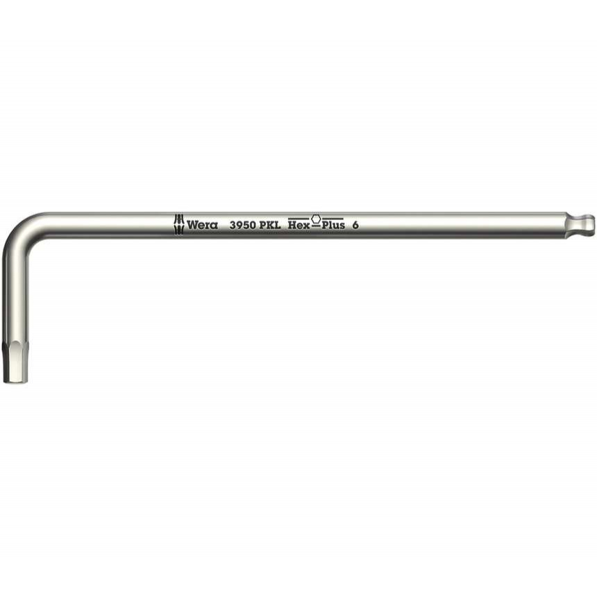 Wera 022703 Zástrčný klíč šestihranný (inbus) 3 mm 3950 PKL, nerezová ocel