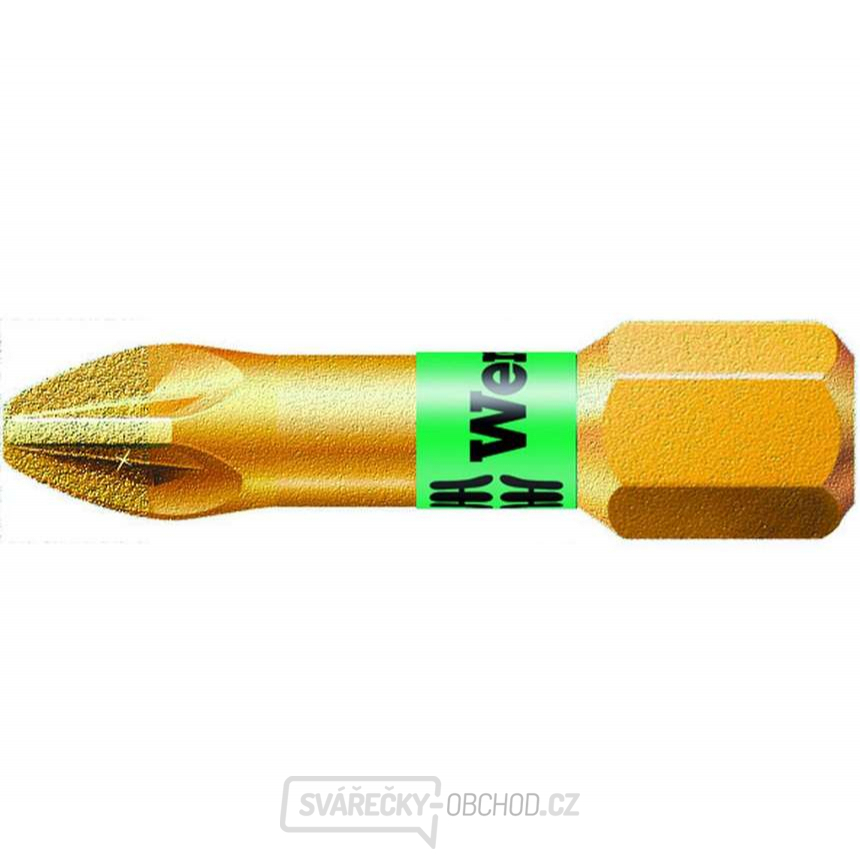 Wera 056702 Bit PZ 2 - 855/1 BDC. Šroubovací bit 1/4 Hex, 25 mm pro křížové šrouby Pozidriv