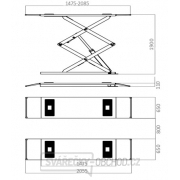 Nůžkový zvedák 3000 kg na podlahu Nůžkový zvedák 3000 kg na podlahu náhled