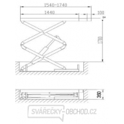 Nůžkový zvedák 3200 kg do podlahy Nůžkový zvedák 3200 kg do podlahy náhled