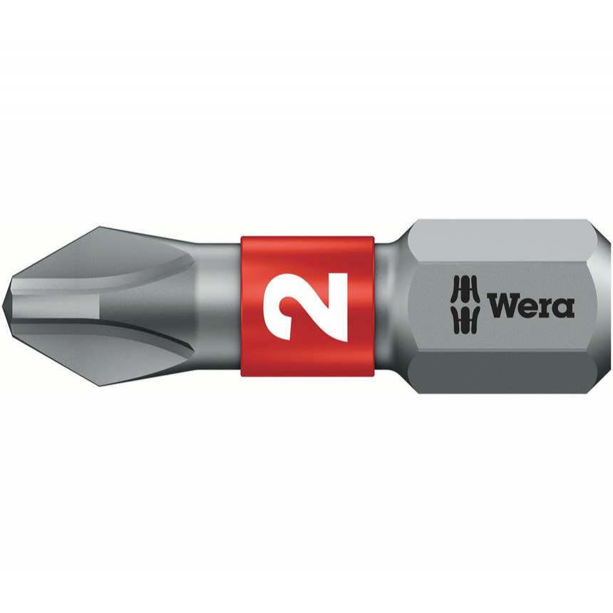 Levně Wera 056422 Šroubovací bit 1/4" Hex PH 2, typ 851/1 BTZ PH na křížové šrouby Phillips 05056422001