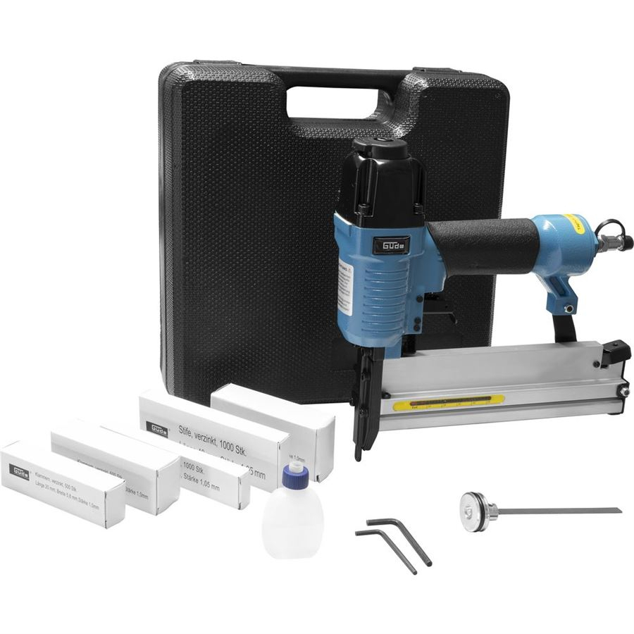 GÜDE Pneumatická sponkovačka / hřebíkovačka Kombi-set 40220