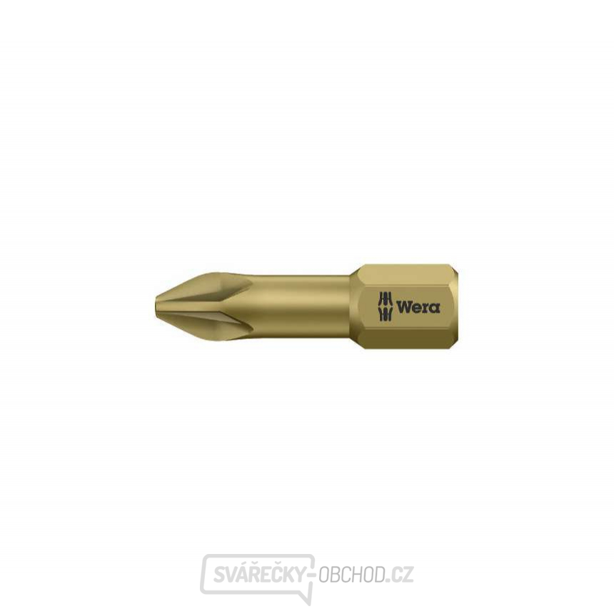 Wera 056915 Bit PZ 2 - 855/1 TH. Šroubovací bit 1/4 Hex, 25 mm pro křížové šrouby Pozidriv