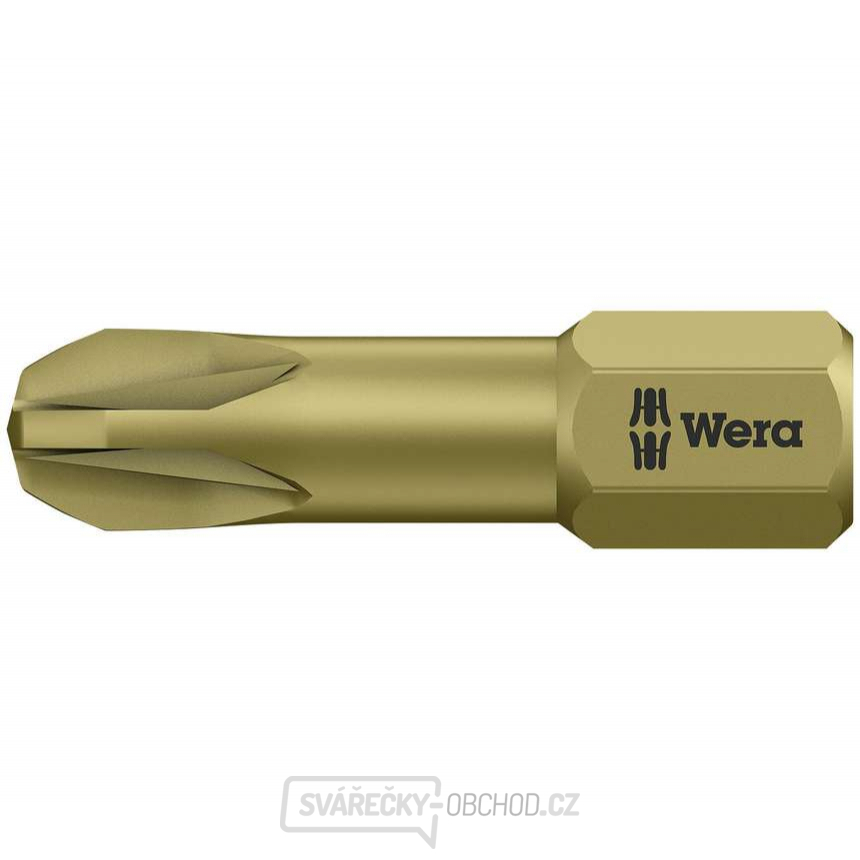Wera 056925 Bit PZ 3 - 855/1 TH. Šroubovací bit 1/4 Hex, 25 mm pro křížové šrouby Pozidriv