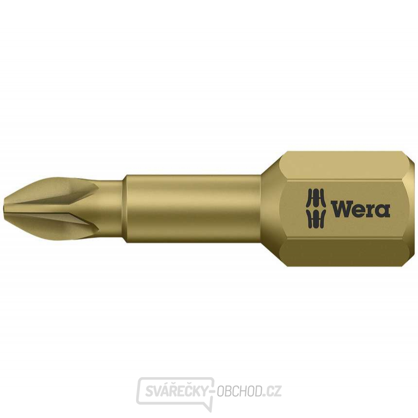 Wera 056910 Bit PZ 1 - 855/1 TH. Šroubovací bit 1/4 Hex, 25 mm pro křížové šrouby Pozidriv