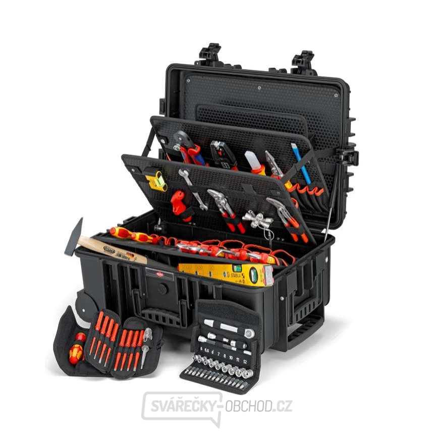 Kufr na nářadí KNIPEX 00 21 37 „Robust45“ Elektro  (63-dílů)