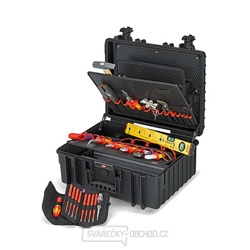 Kufr na nářadí KNIPEX 00 21 36 „Robust34“ Elektro 26-dílný