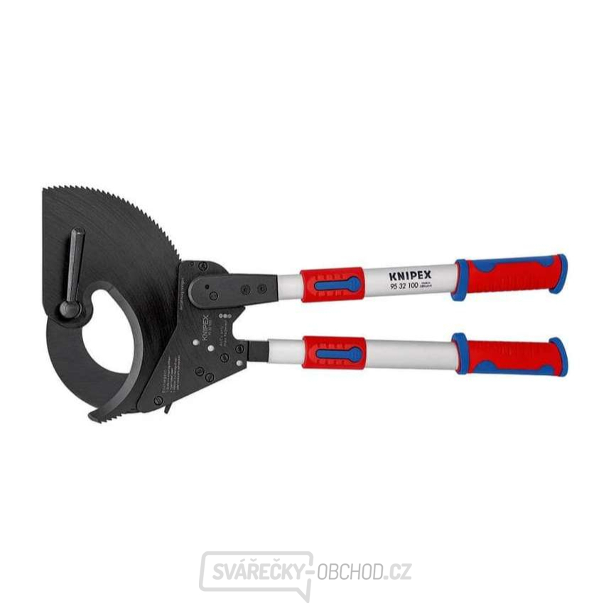 Kabelové nůžky 680 mm Knipex 95 32 100, ráčnové s teleskopickými rukojeťmi Kabelové nůžky 680 mm Knipex 95 32 100, ráčnové s teleskopickými rukojeťmi gallery main image