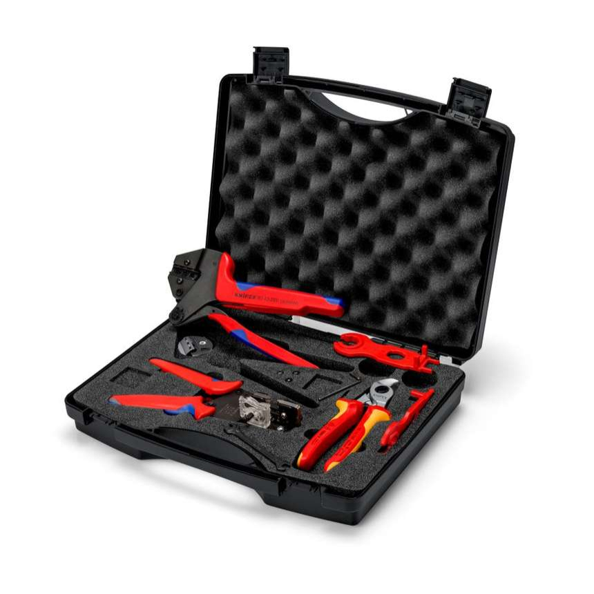 Kufřík s nářadím pro fotovoltaiku Knipex 97 91 04 V01 (Sada 7 dílů) 97 91 04 V01