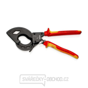 Kabelové nůžky 320 mm Knipex 95 36 320 - ráčnové s rohatkou. VDE Náhled