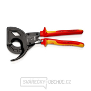 Kabelové nůžky 320 mm Knipex 95 36 320 - ráčnové s rohatkou. VDE gallery main image