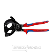 Kleště na kabely KNIPEX 95 32 315 A, 315 mm - černěné, vícesložkové návleky Náhled