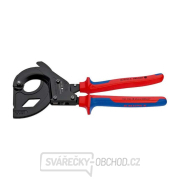 Kleště na kabely KNIPEX 95 32 315 A, 315 mm - černěné, vícesložkové návleky Náhled