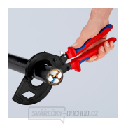 Kabelové nůžky 320 mm Knipex 95 32 320 - ráčnové s rohatkou náhled