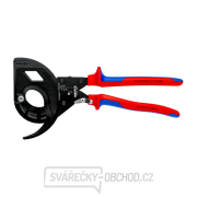 Kabelové nůžky 320 mm Knipex 95 32 320 - ráčnové s rohatkou gallery main image