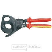 Kleště na kabely 280 mm KNIPEX 95 36 280 - 1000V. Chromováno, vícesložkové návleky VDE gallery main image