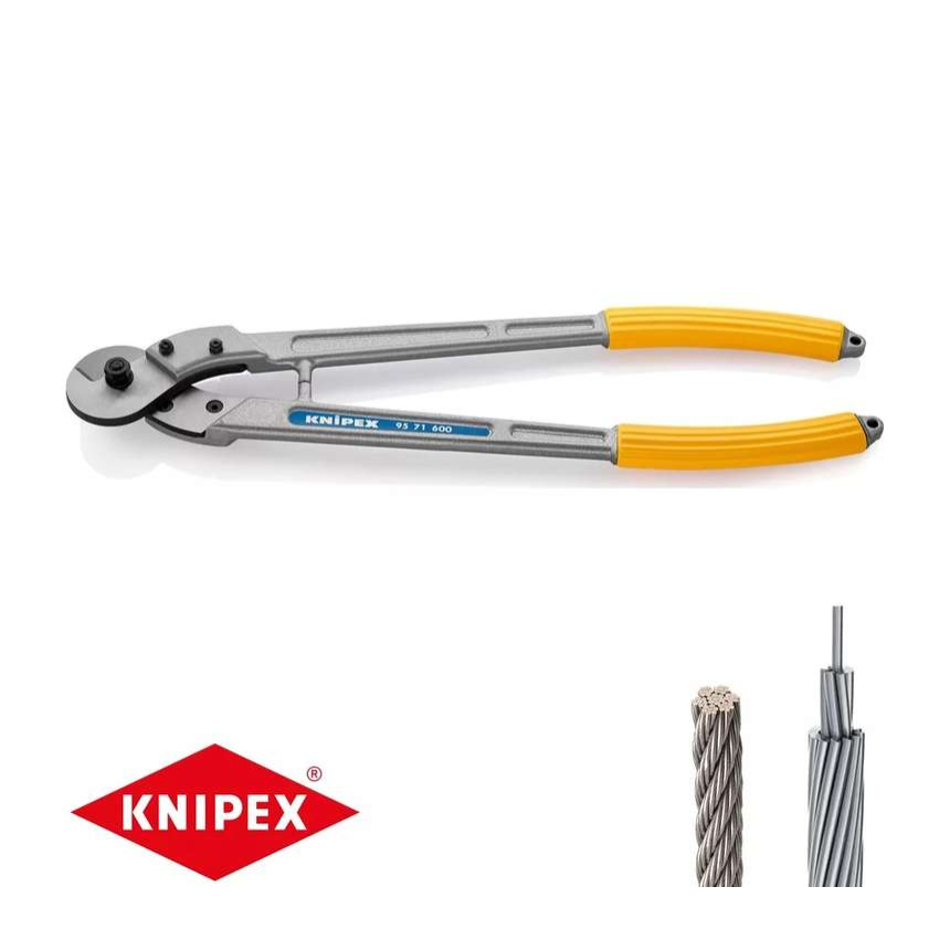 Nůžky na dráty, lana, kabely a kulatinu KNIPEX 95 71 600 mm 95 71 600