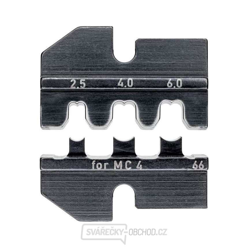Lisovací profil Knipex 97 49 66 - nástavec pro solární konektory MC 4 (Multi-Contact)