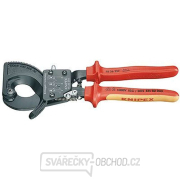 Kleště na kabely 250 mm KNIPEX 95 36 250 - 1000V. Chromováno, vícesložkové návleky VDE Náhled