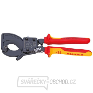 Kleště na kabely 250 mm KNIPEX 95 36 250 - 1000V. Chromováno, vícesložkové návleky VDE Kleště na kabely 250 mm KNIPEX 95 36 250 - 1000V. Chromováno, vícesložkové návleky VDE gallery main image