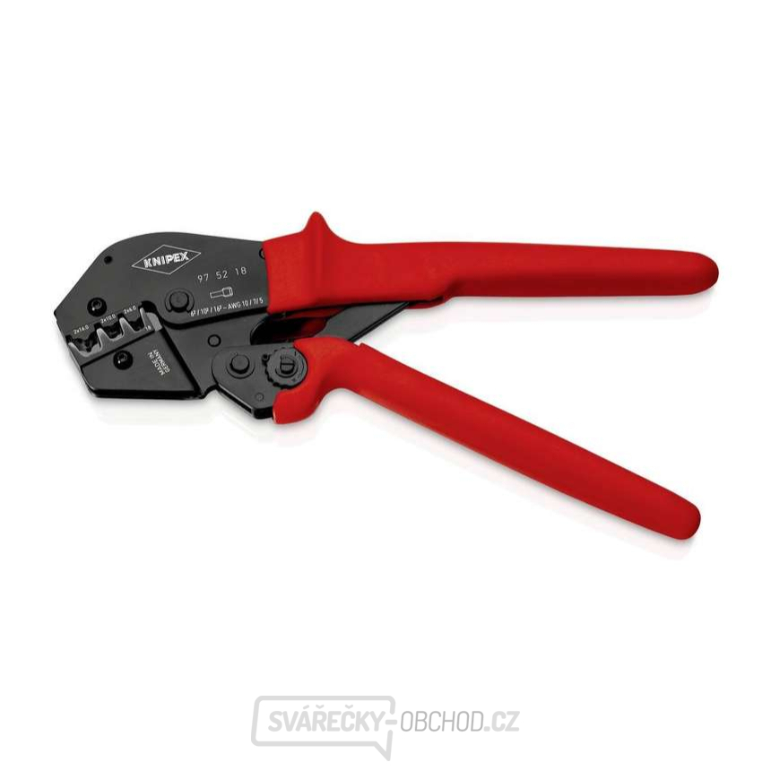 Lisovací konektorové kleště 180 mm Knipex 97 52 18