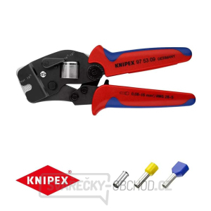 Samonastavitelné kleště 190 mm KNIPEX 97 53 09 - pro lisování kabelových koncovek Samonastavitelné kleště 190 mm KNIPEX 97 53 09 - pro lisování kabelových koncovek gallery main image