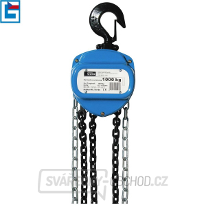 Řetězový kladkostroj 1000 kg - kladka Řetězový kladkostroj 1000 kg - kladka gallery main image