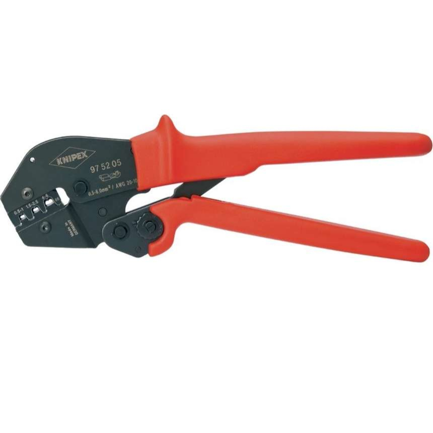 Pákové lisovací kleště 250 mm KNIPEX 97 52 05. Leštěno, vícesložkové návleky