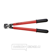 Kabelové nůžky 500 mm, VDE 1000 V. KNIPEX 95 17 500 - chromování, izolace VDE ponorem gallery main image