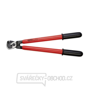 Kabelové nůžky 500 mm, VDE 1000 V. KNIPEX 95 17 500 - chromování, izolace VDE ponorem Kabelové nůžky 500 mm, VDE 1000 V. KNIPEX 95 17 500 - chromování, izolace VDE ponorem gallery main image