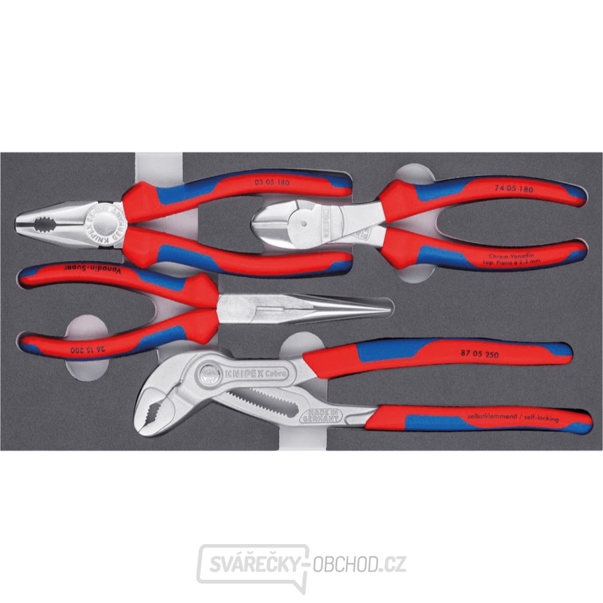 Kleště Knipex 00 20 01 V17 - balíček Basic (Sada 4 dílů) Kleště Knipex 00 20 01 V17 - balíček Basic (Sada 4 dílů) gallery main image