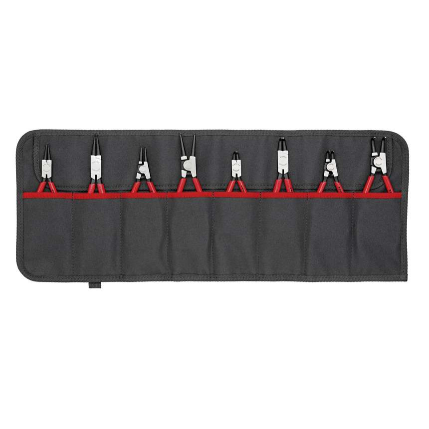 Kleště na pojistné kroužky (vnější a vnitřní) Knipex 00 19 58 V01. Sada 8 dílů v tašce 00 19 58 V01