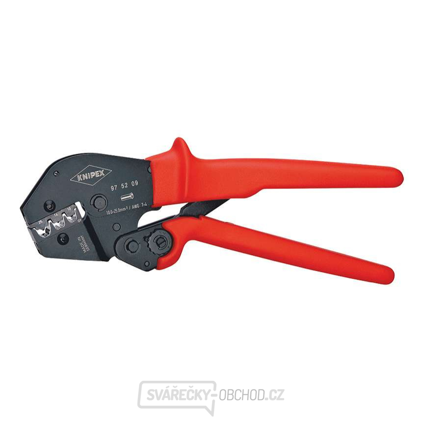Pákové lisovací kleště 250 mm KNIPEX 97 52 09. Leštěno, vícesložkové návleky