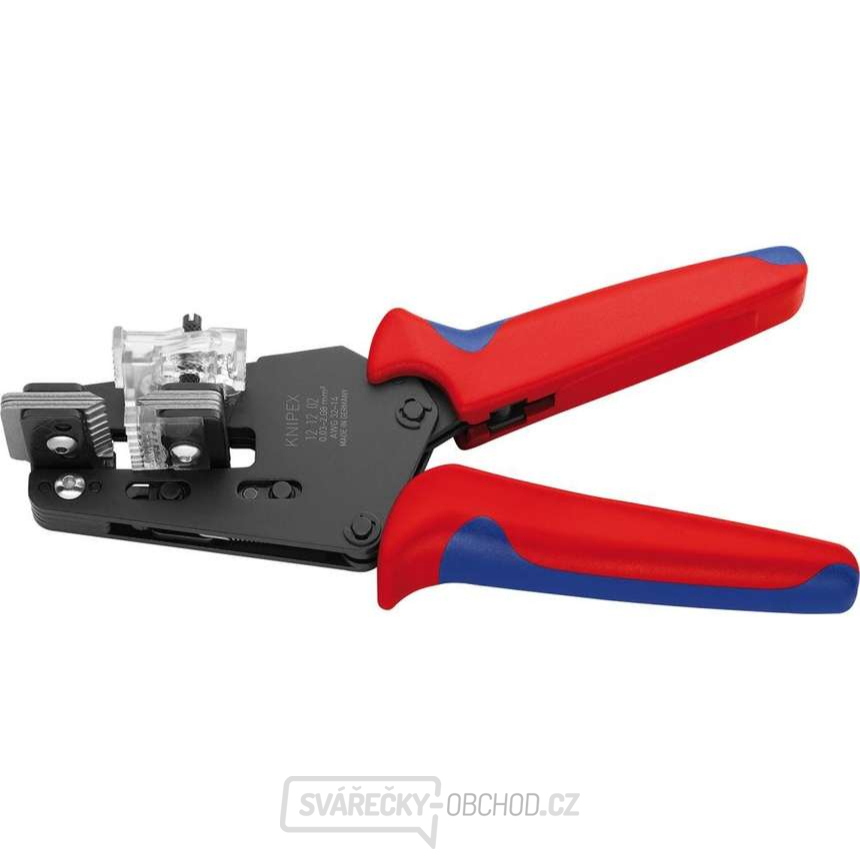 Odizolovací kleště 195 mm, univerzální. KNIPEX 12 12 02 - leštěná hlava, vícesložkové návleky