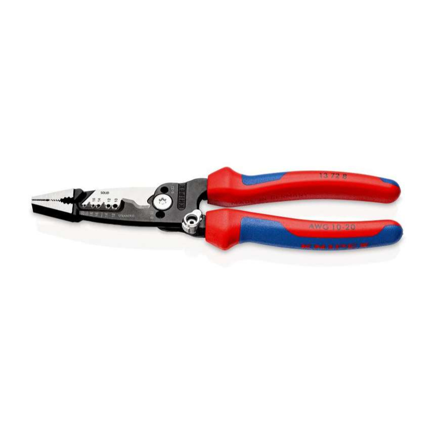 Levně Multifunkční elektrikářské kleště WireStripper amerického typu Knipex 13 72 8 13 72 8