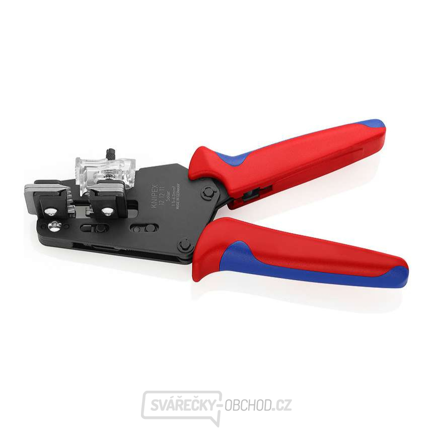 Odizolovací kleště 195 mm, univerzální. KNIPEX 12 12 11 - leštěná hlava, vícesložkové návleky
