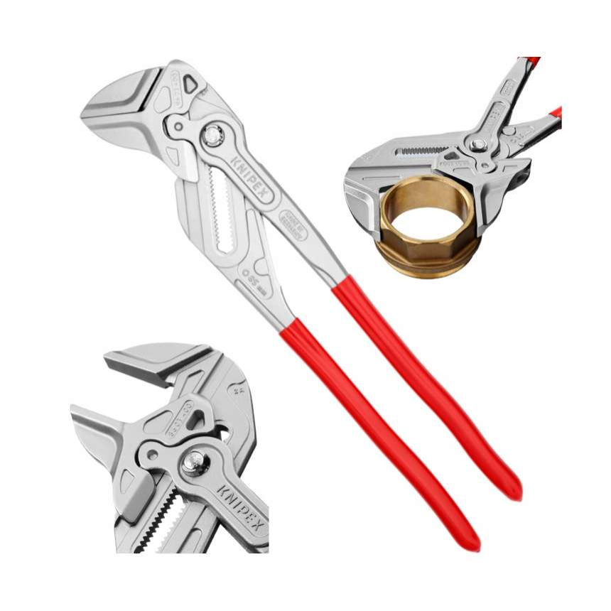 Kleště, klešťový klíč XL 400 mm, Knipex 86 03 400 - chromováno 86 03 400