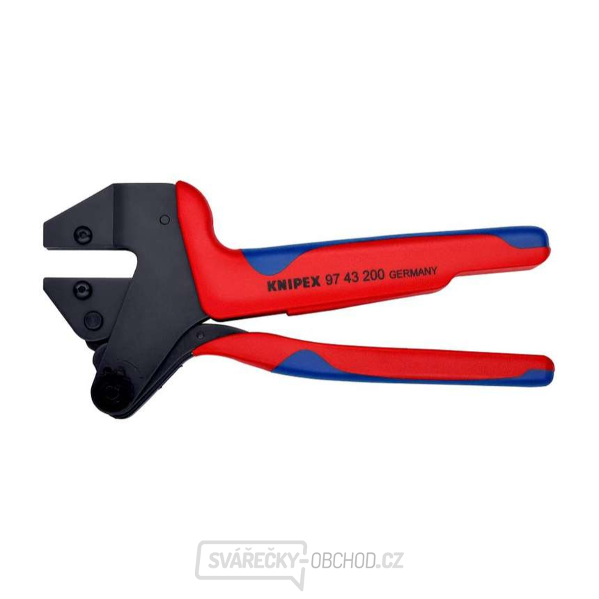 Víceúčelové lisovací kleště 200 mm Knipex 97 43 200 A, pro vyměnitelné lisovací profily Víceúčelové lisovací kleště 200 mm Knipex 97 43 200 A, pro vyměnitelné lisovací profily gallery main image