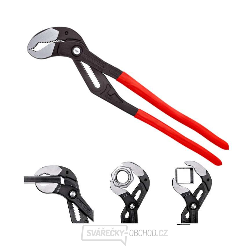 Kleště siko na trubky 560 mm. KNIPEX Cobra 87 01 560 DIN ISO 8976