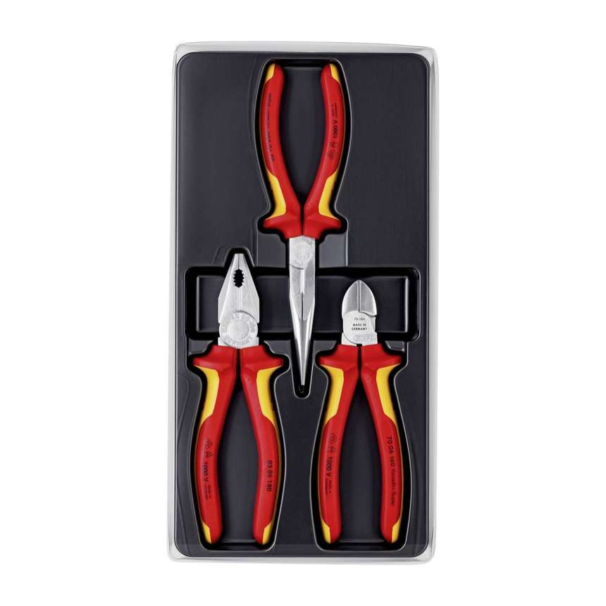 Paket montážních kleští KNIPEX 00 20 12 VDE - sada 3 díly 00 20 12