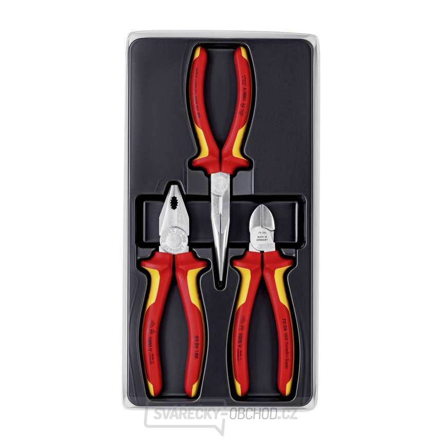Paket montážních kleští KNIPEX 00 20 12 VDE - sada 3 díly