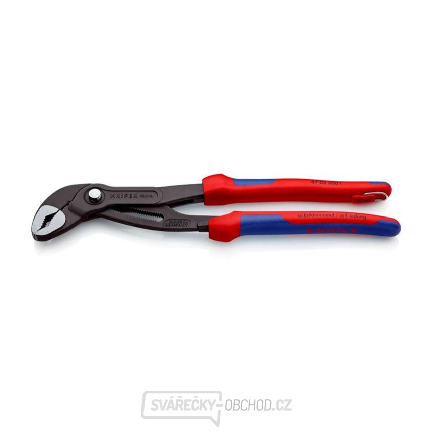 Kleště na trubky Cobra® 300 mm Knipex 87 02 300 T BK s upevňovacím okem