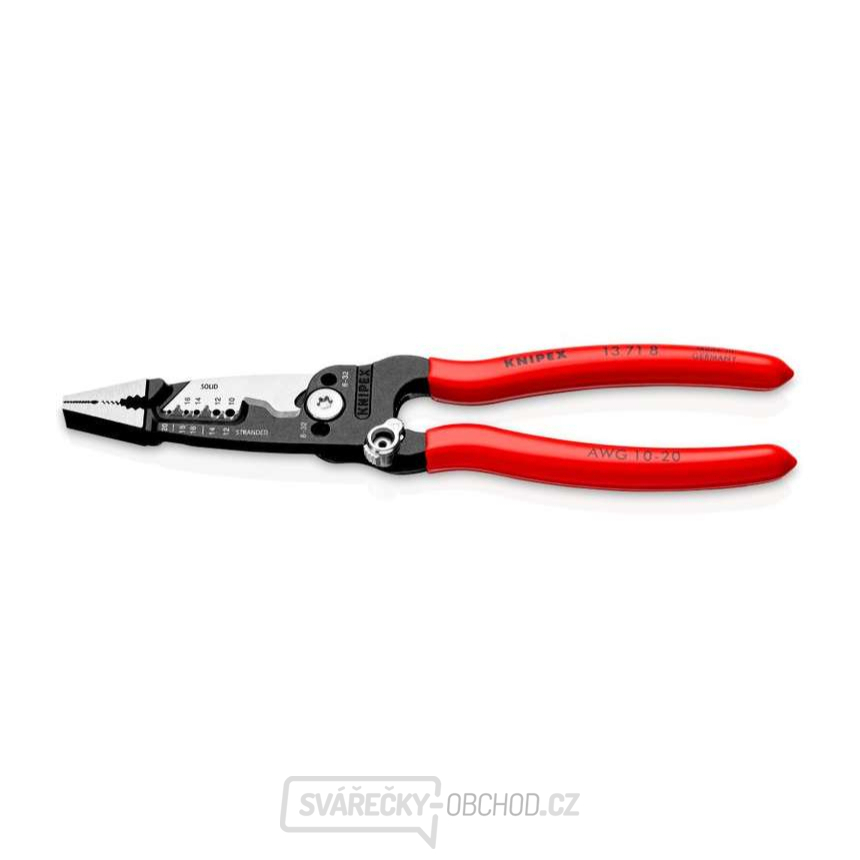 Multifunkční elektrikářské kleště 200 mm WireStripper Knipex 13 71 8 - Americký model