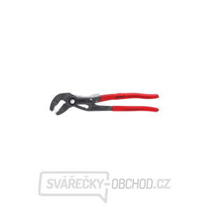 Kleště na hadicové spony KNIPEX 85 51 250 AF, 250 mm - uzamykatelné, protiskluzová rukojeť, šedě fosfátované atramentolem gallery main image