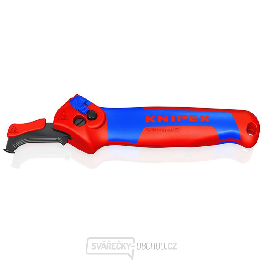 Odplášťovací nůž Knipex 16 50 145 SB s vodicí botkou Odplášťovací nůž Knipex 16 50 145 SB s vodicí botkou gallery main image