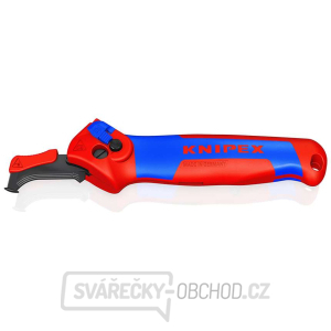 Odplášťovací nůž Knipex 16 50 145 SB s vodicí botkou gallery main image