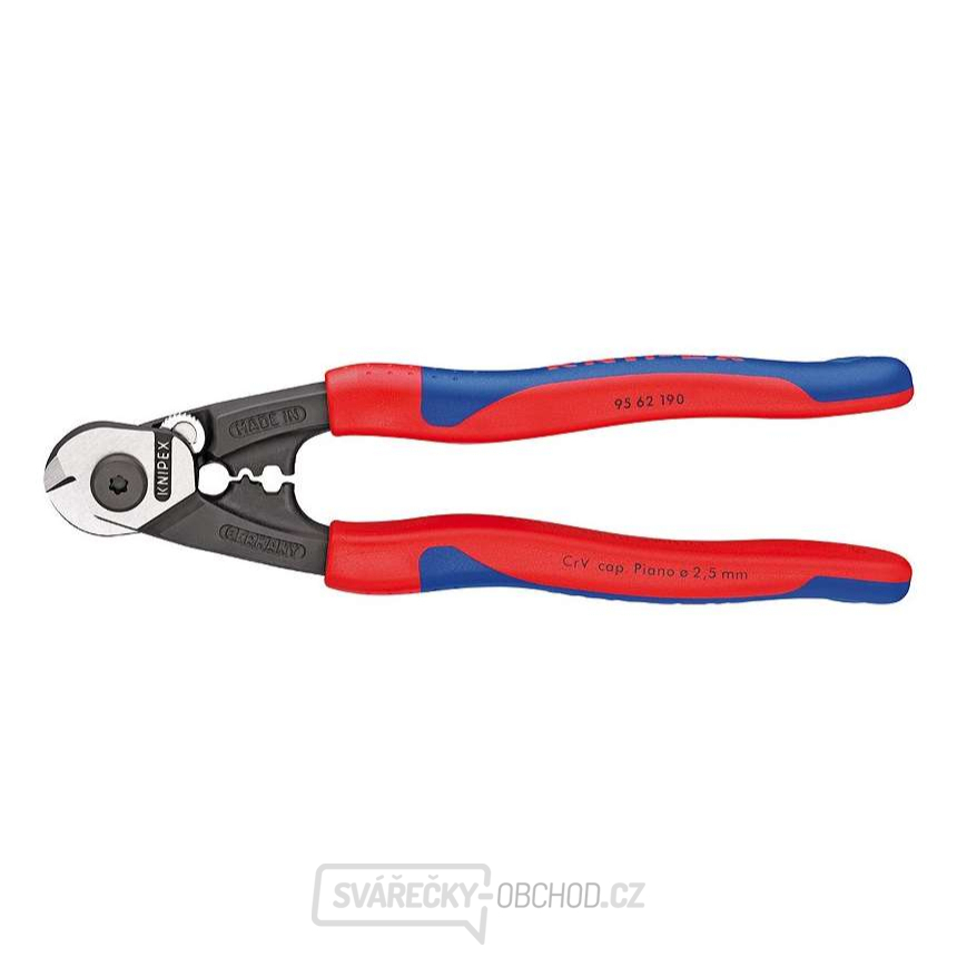 Nůžky na drátěná lanka Knipex 95 62 190 (do 5 mm)