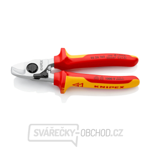Kabelové nůžky s otevírací pružinou Knipex 95 26 165 Kabelové nůžky s otevírací pružinou Knipex 95 26 165 gallery main image